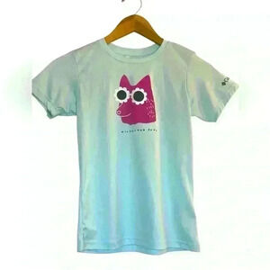 Columbia Girl’s Mirror Creek Short Sleeve‎ Shirt Size M (10-12) Wildflower Power